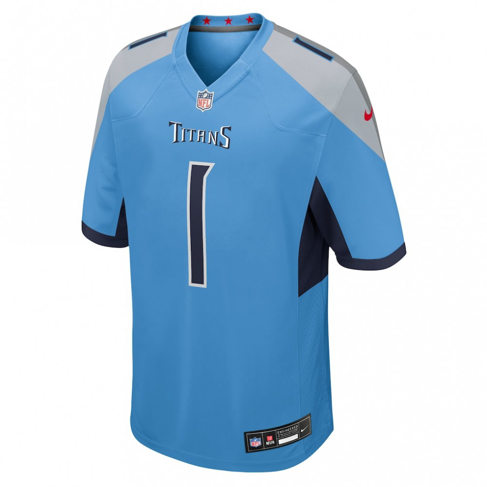 Cameron Ward Tennessee Titans Nike 2025 NFL Draft First Round Pick Game Jersey - Light Blue-GridironStore